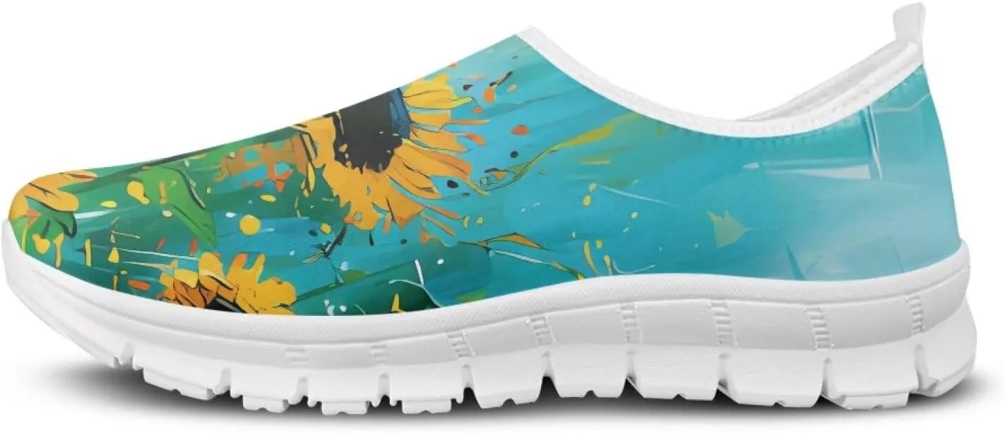 Women Slip On Tennis Shoes Womens Non Slip Work Shoes Casual Sneakers