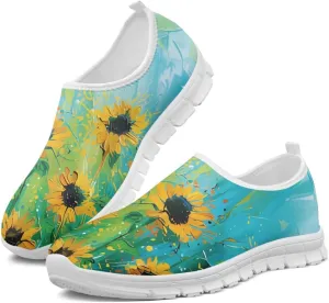 Women Slip On Tennis Shoes Womens Non Slip Work Shoes Casual Sneakers
