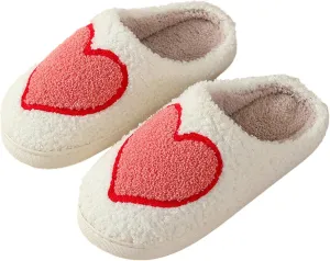 Women Slippers Cute House Slippers Strawberry Slippers Comfy Soft Bedroom Shoes Warm Fuzzy Slip-On Slippers Indoor Non-slip Plush Bedroom Slippers, E-24TX001