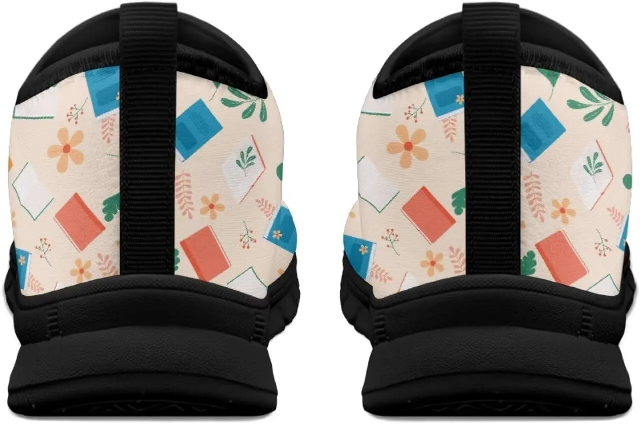 Women Walking Sneakers Casual Fashion Slip On Low Top Shoes Breathable Comfortable Tennis Work Footwear