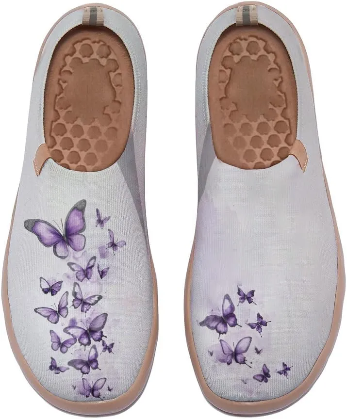 Women's Art Travel Slip-On Casual Shoes Lightweight Breathable Loafers Comfortable Walking Sneakers