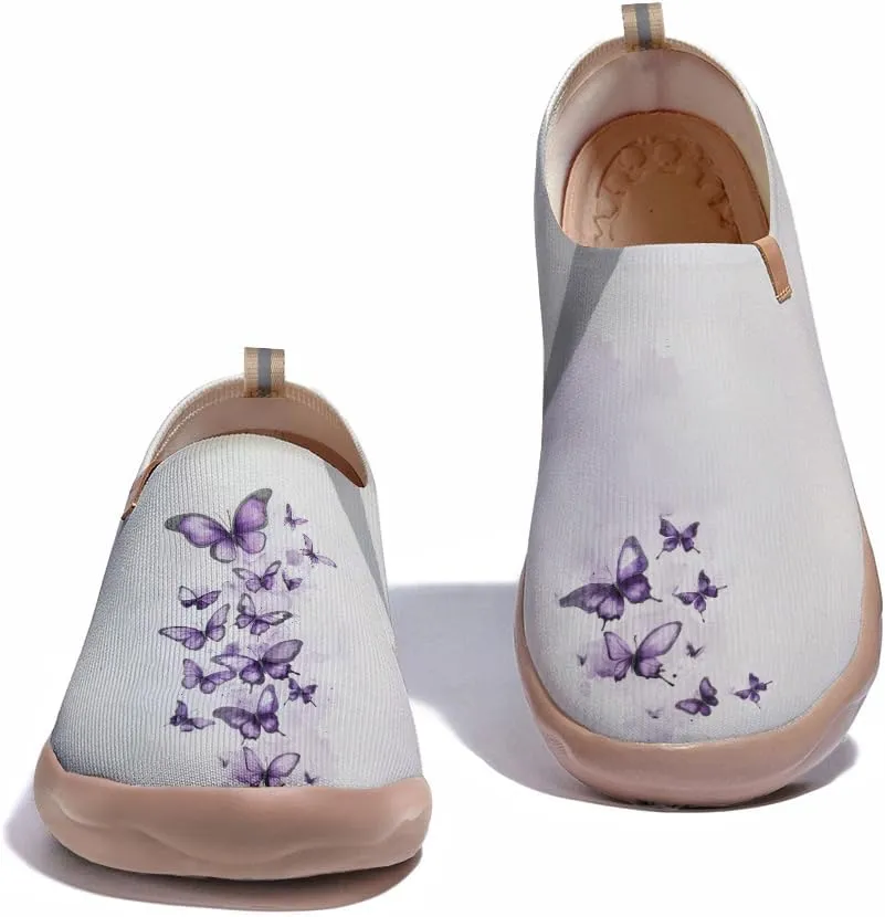 Women's Art Travel Slip-On Casual Shoes Lightweight Breathable Loafers Comfortable Walking Sneakers