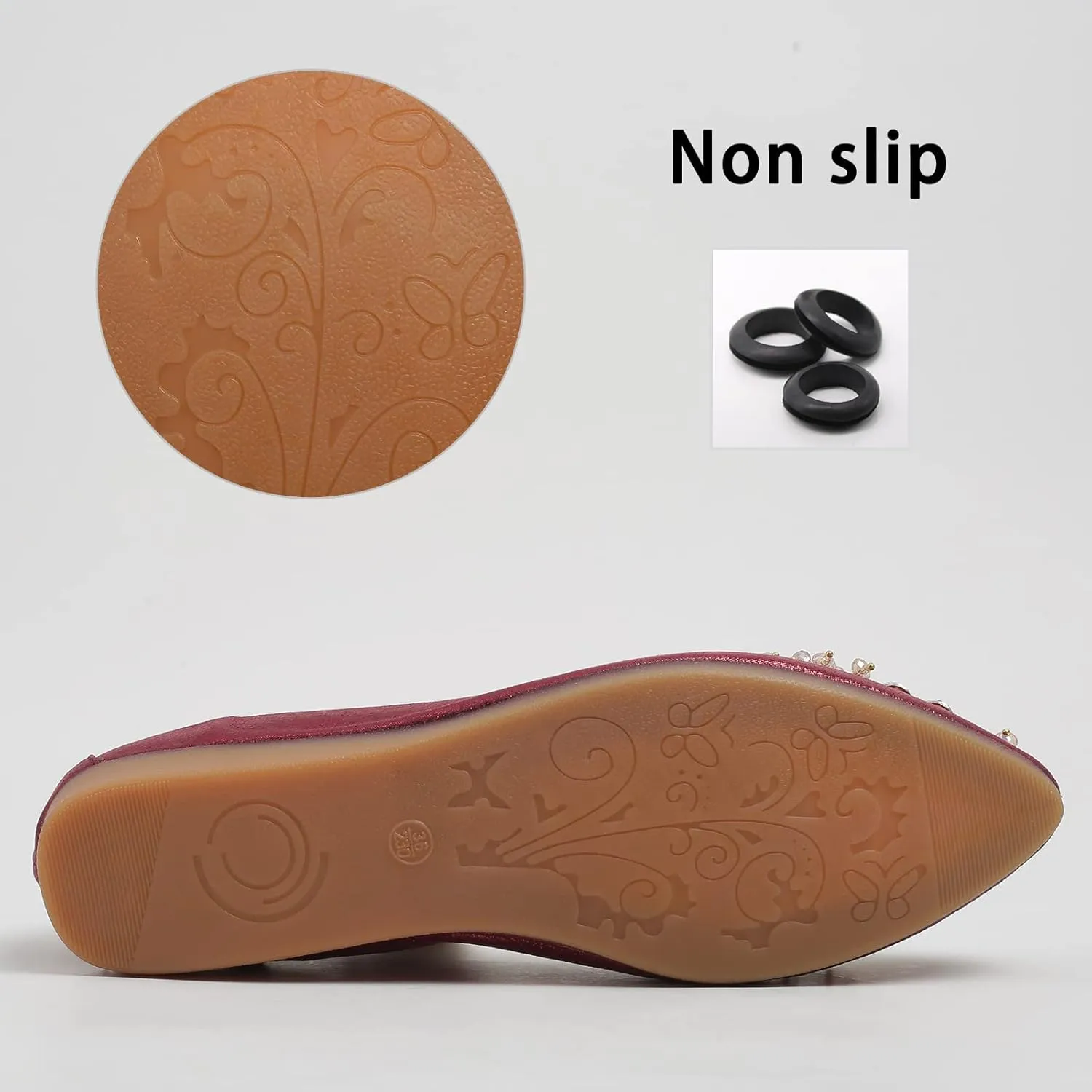 Women's Ballet Flat Shoes - Cute Rhinestones Shoes