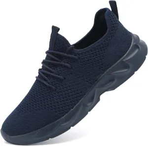 Women's Breathable Casual Athletic Sneakers, Lightweight Comfortable Slip On Gym Walking Tennis Fashion Sports Shoes