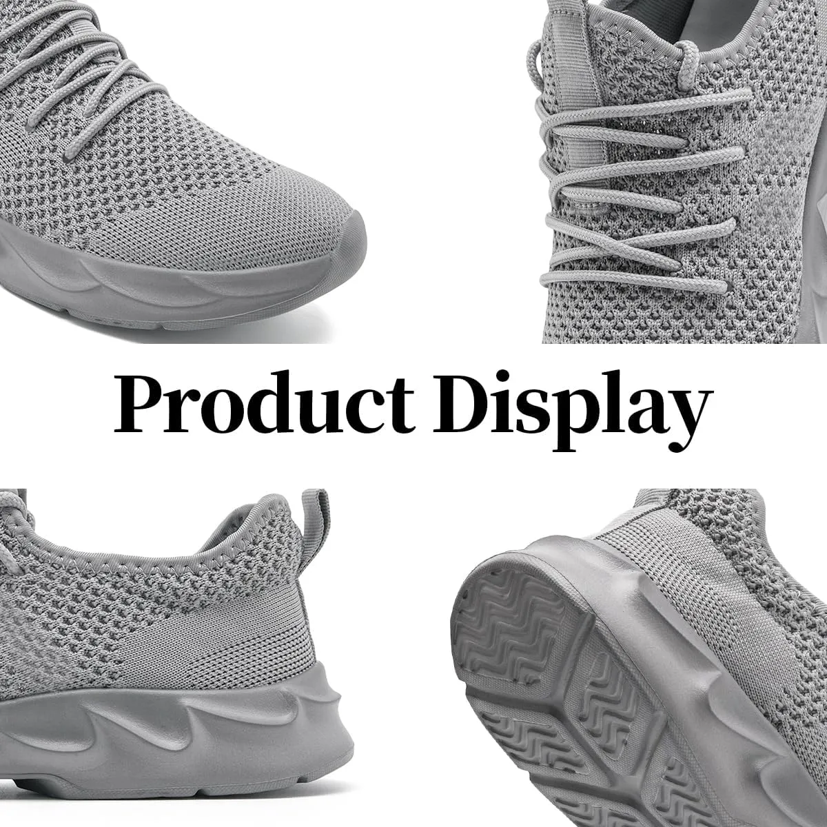 Women's Breathable Casual Athletic Sneakers, Lightweight Comfortable Slip On Gym Walking Tennis Fashion Sports Shoes
