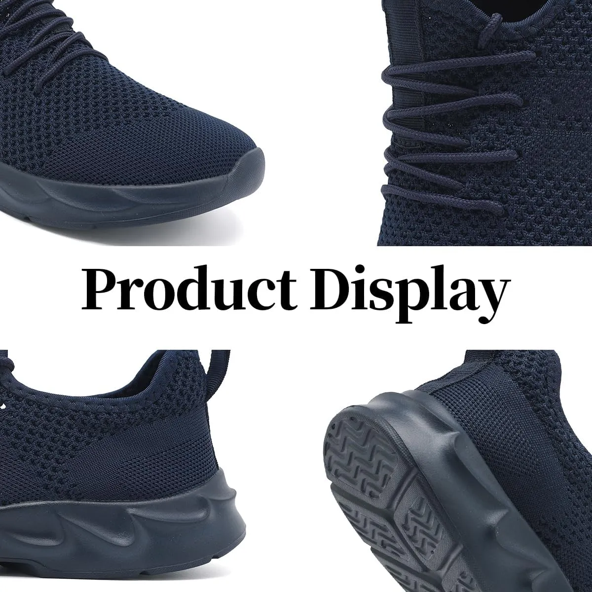 Women's Breathable Casual Athletic Sneakers, Lightweight Comfortable Slip On Gym Walking Tennis Fashion Sports Shoes