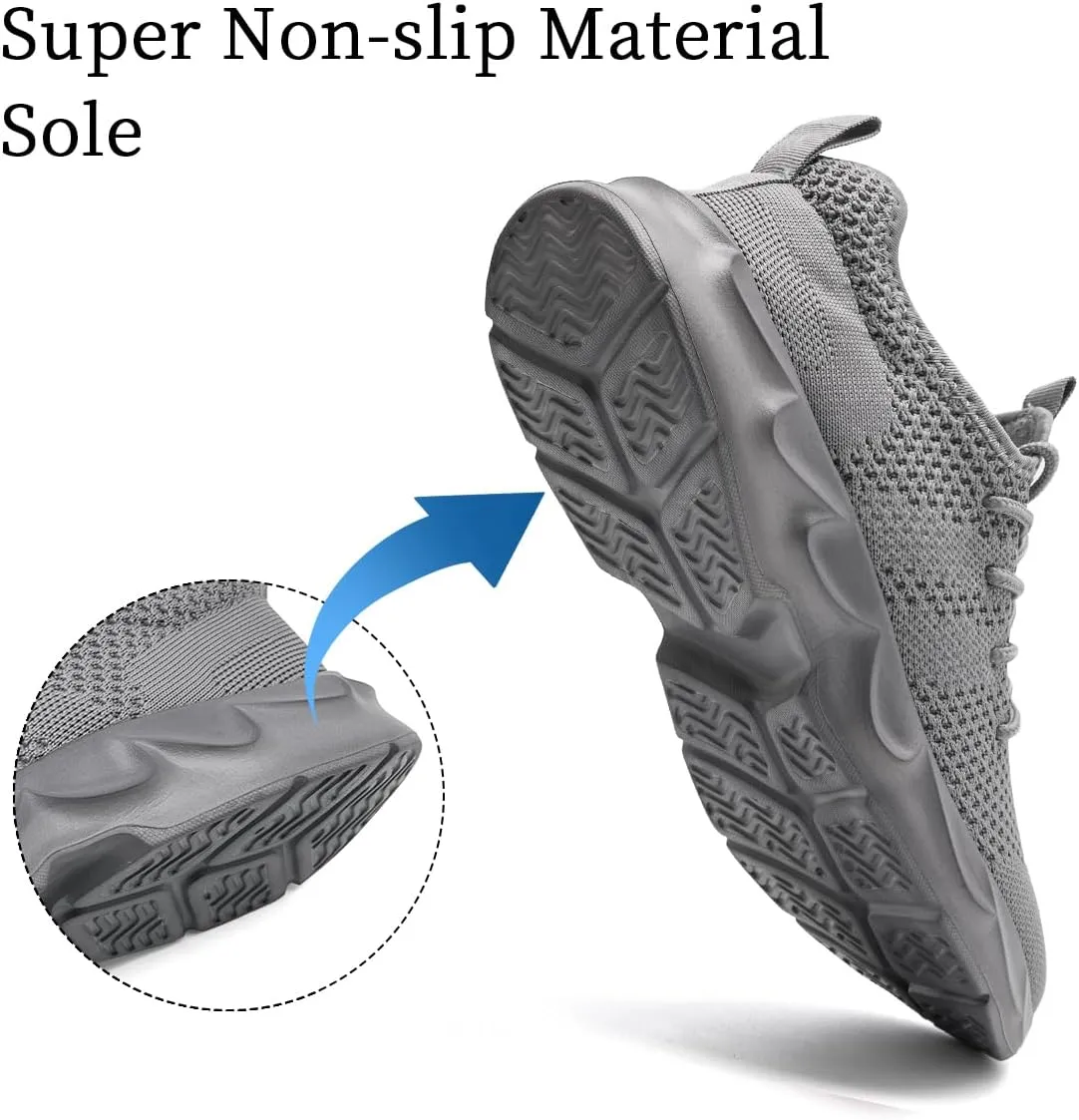 Women's Breathable Casual Athletic Sneakers, Lightweight Comfortable Slip On Gym Walking Tennis Fashion Sports Shoes