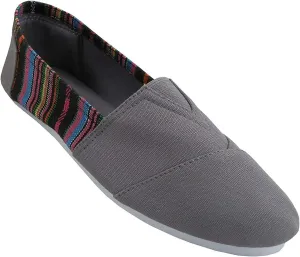 Women's Canvas Slip-On Shoes with Padded Insole