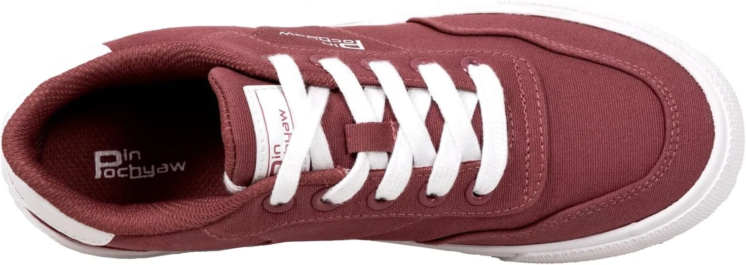 Womens Canvas Sneakers Lace Up Canvas Loafers Casual Non Slip Walking Shoes Classic Simple Flat Fashion Sneakers