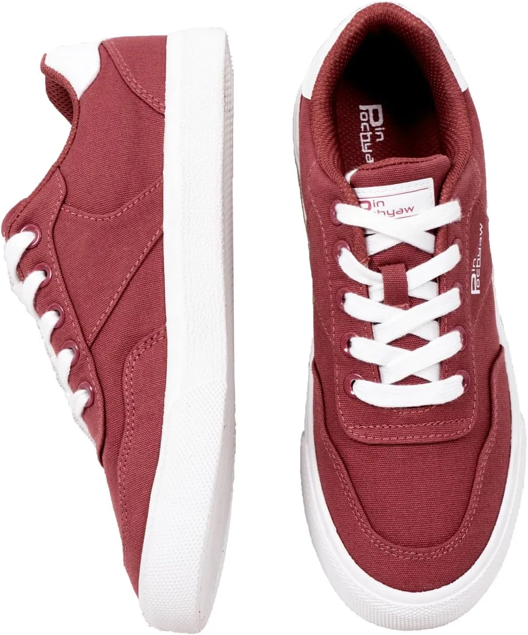 Womens Canvas Sneakers Lace Up Canvas Loafers Casual Non Slip Walking Shoes Classic Simple Flat Fashion Sneakers