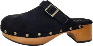 Women's Classic Clogs Faux Wood Heel Slip On Shoes