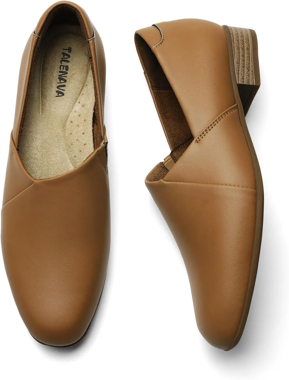 Women's Classic Comfort Dress Shoes Casual Leather Loafers Flats Cute Versatile Slip-Ons Everyday Work Shoes