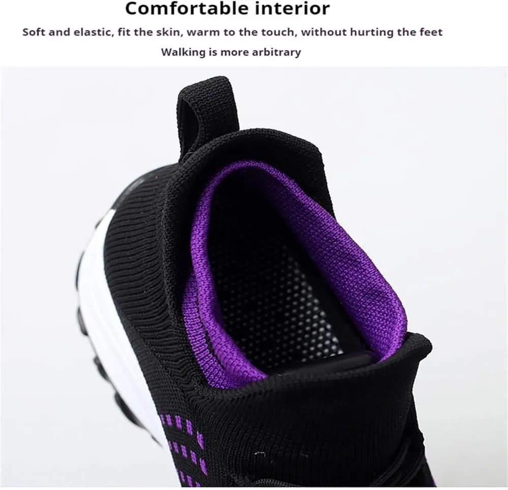 Women's Comfort Wear Orthowear Stretch Cushion Shoes, Walking Shoes for Women, Plantar Fasciitis Support, Arch Support, Breathable Mesh Upper, Height Increasing Sole, Non-Slip PU Outsole