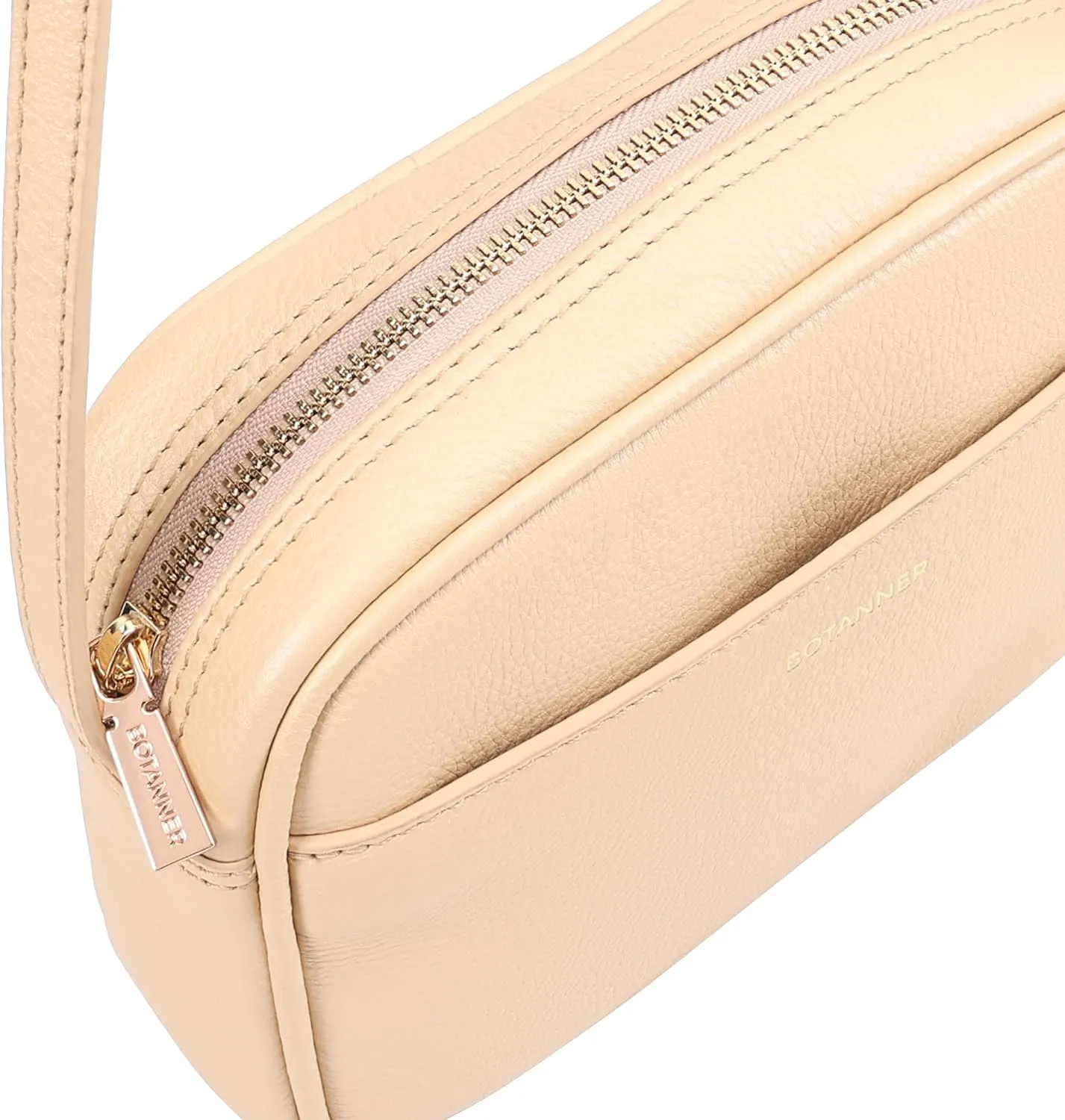 Women's Elegant Genuine Leather Crossbody Bag - Versatile Design, Adjustable Strap, Top Zip Closer, Light & Chic