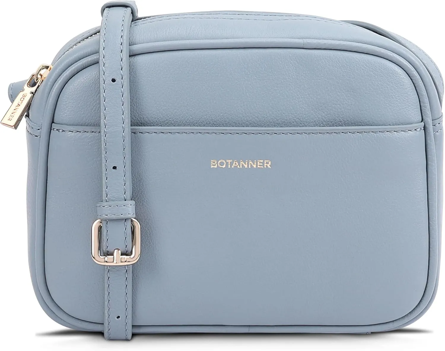 Women's Elegant Genuine Leather Crossbody Bag - Versatile Design, Adjustable Strap, Top Zip Closer, Light & Chic