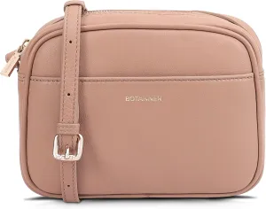 Women's Elegant Genuine Leather Crossbody Bag - Versatile Design, Adjustable Strap, Top Zip Closer, Light & Chic