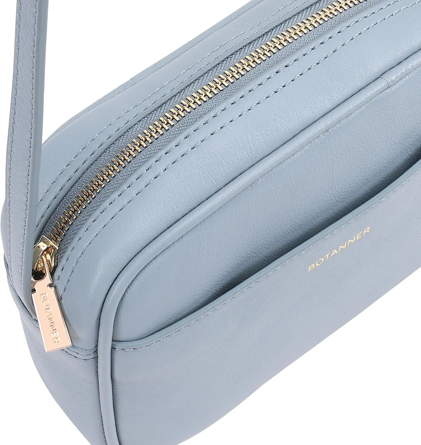 Women's Elegant Genuine Leather Crossbody Bag - Versatile Design, Adjustable Strap, Top Zip Closer, Light & Chic
