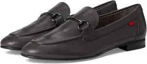 Womens Genuine Leather Comfort Slip On Buckle Dress Loafer