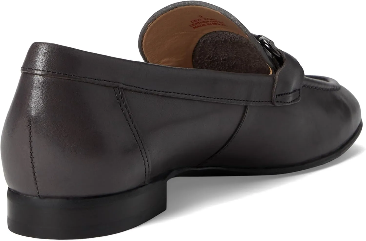 Womens Genuine Leather Comfort Slip On Buckle Dress Loafer