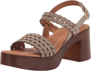 Women's Jud-Italy Heeled Sandal, Stone Suede Leather, 8.5 Narrow