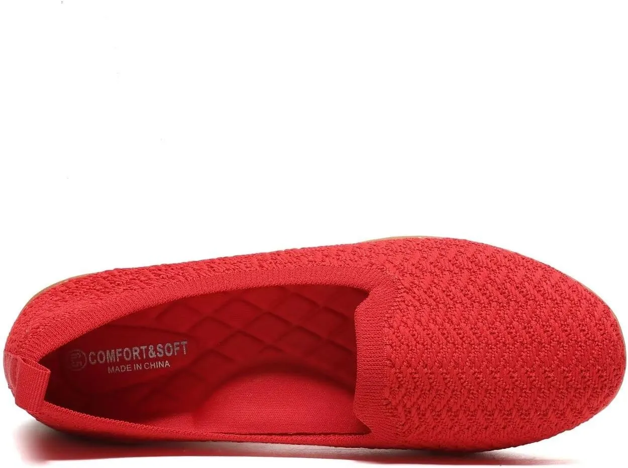 Women's Loafer Flats Round Toe Dressy Shoes Comfort Walking Slip-on Work Penny Office Driving Shoes