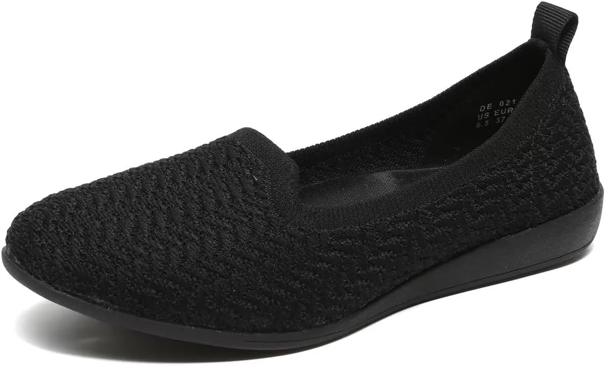 Women's Loafer Flats Round Toe Dressy Shoes Comfort Walking Slip-on Work Penny Office Driving Shoes