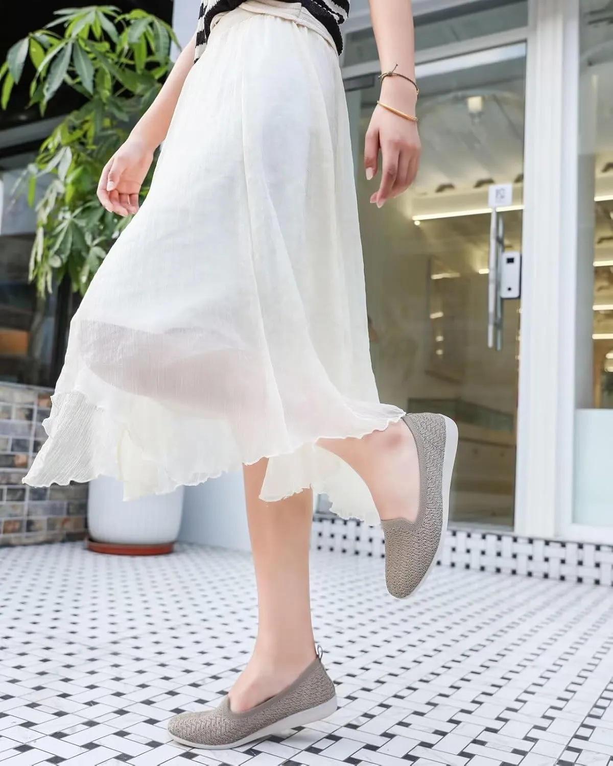 Women's Loafer Flats Round Toe Dressy Shoes Comfort Walking Slip-on Work Penny Office Driving Shoes