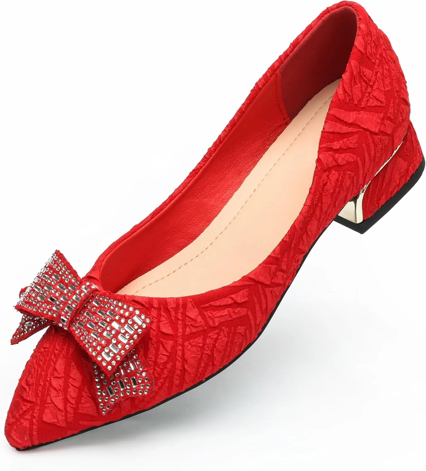 Women's Low Block Chunky Heels Pumps Shoes Comfortable Ladies Dress Shoes Low Heel Pumps