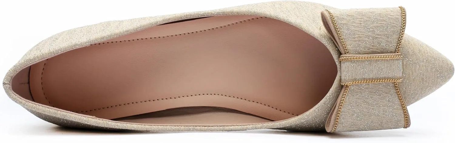 Women's Low Block Chunky Heels Pumps Shoes Pointed Toe Closed Toe Work Pumps Comfortable Slip-on Heels