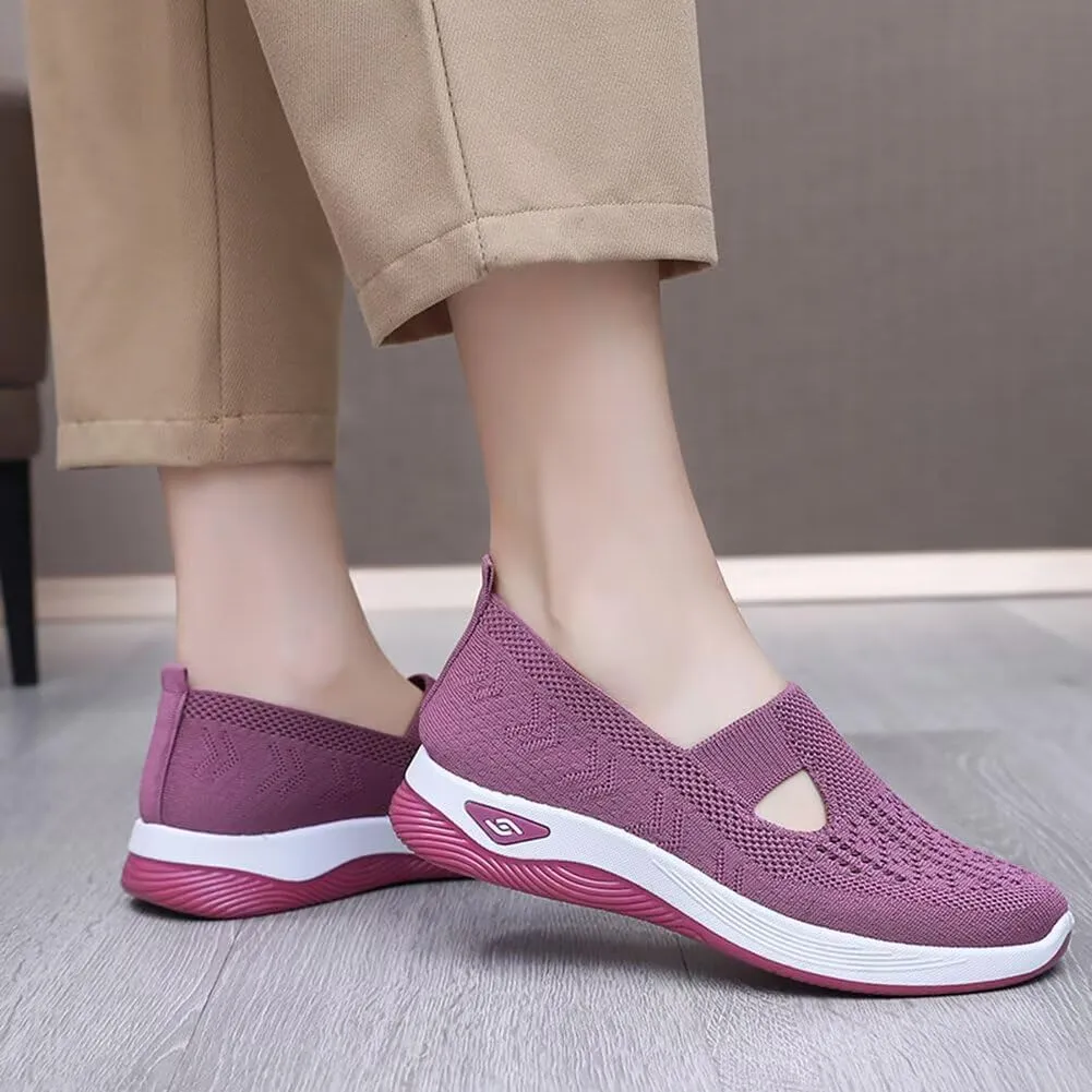 Women's Orthopedic Mesh Walking Shoes Athletic Sport Running Sneakers Slip-on Cozy Breathable