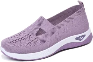 Women's Orthopedic Mesh Walking Shoes Athletic Sport Running Sneakers Slip-on Cozy Breathable