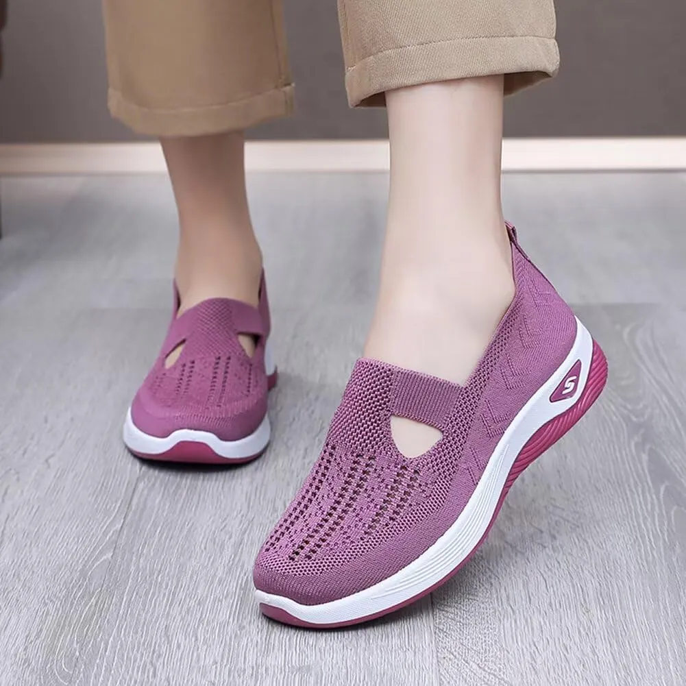 Women's Orthopedic Mesh Walking Shoes Athletic Sport Running Sneakers Slip-on Cozy Breathable