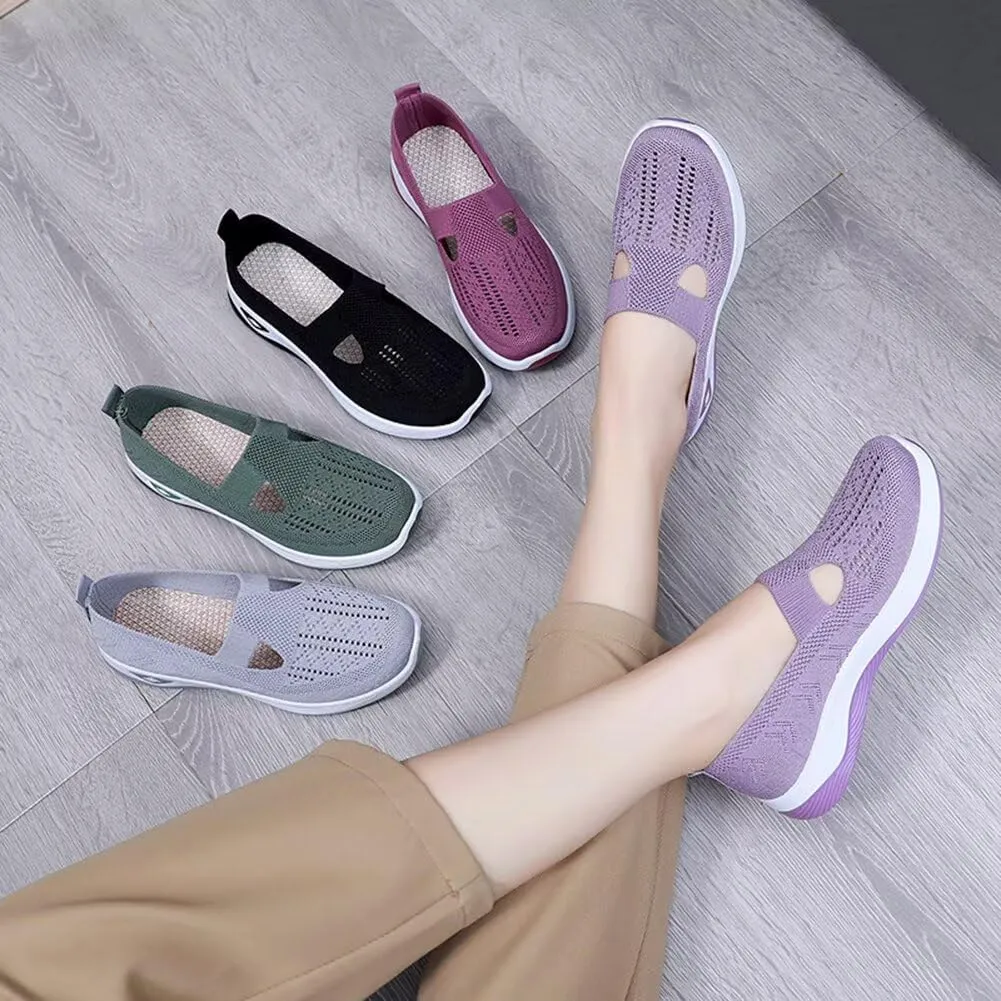 Women's Orthopedic Mesh Walking Shoes Athletic Sport Running Sneakers Slip-on Cozy Breathable