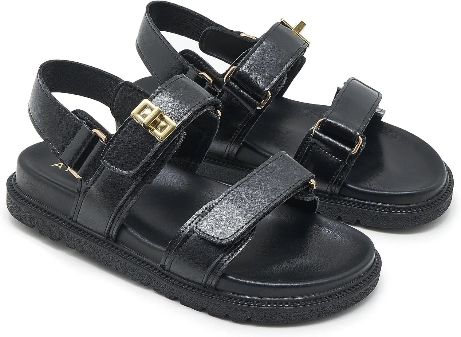 Women's Platform Cork Slides Dual Buckled Straps Clogs Slip On Flatform Sandals for Women Clogs