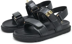 Women's Platform Cork Slides Dual Buckled Straps Clogs Slip On Flatform Sandals for Women Clogs