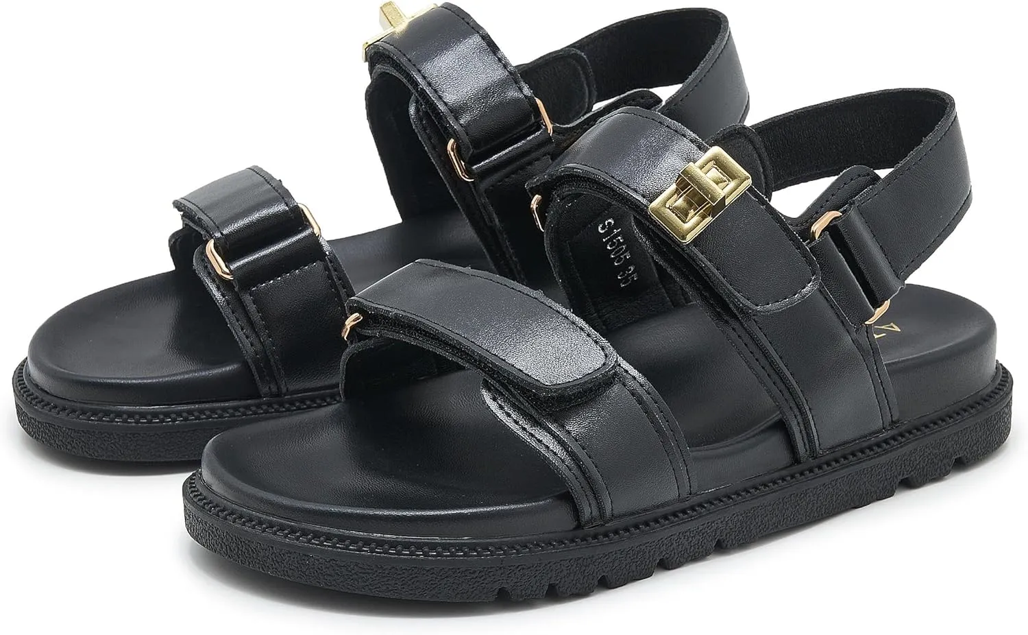 Women's Platform Cork Slides Dual Buckled Straps Clogs Slip On Flatform Sandals for Women Clogs