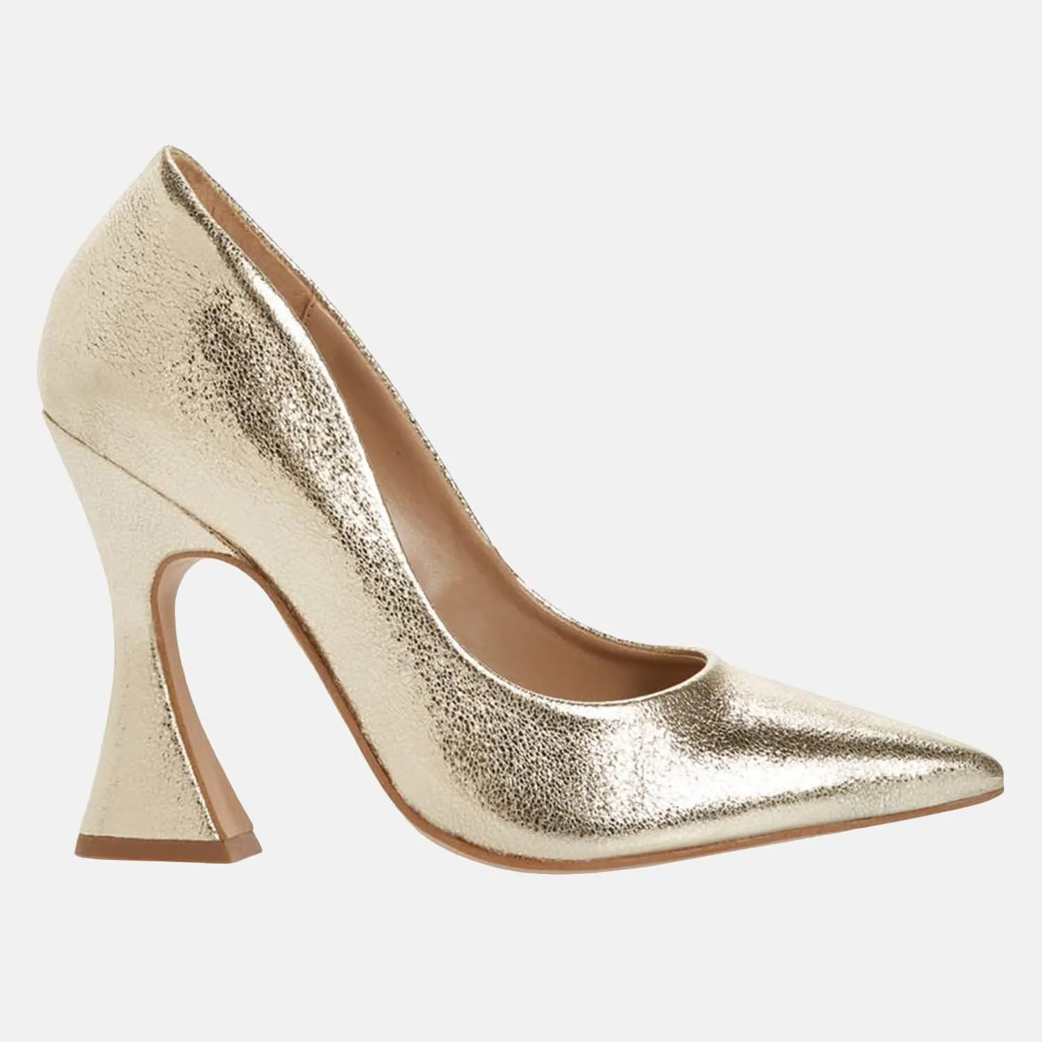 Women's Pointed Toe High Heel Pumps Closed Toe Flared Heel Slip-On Party Wedding Office Dress Shoes