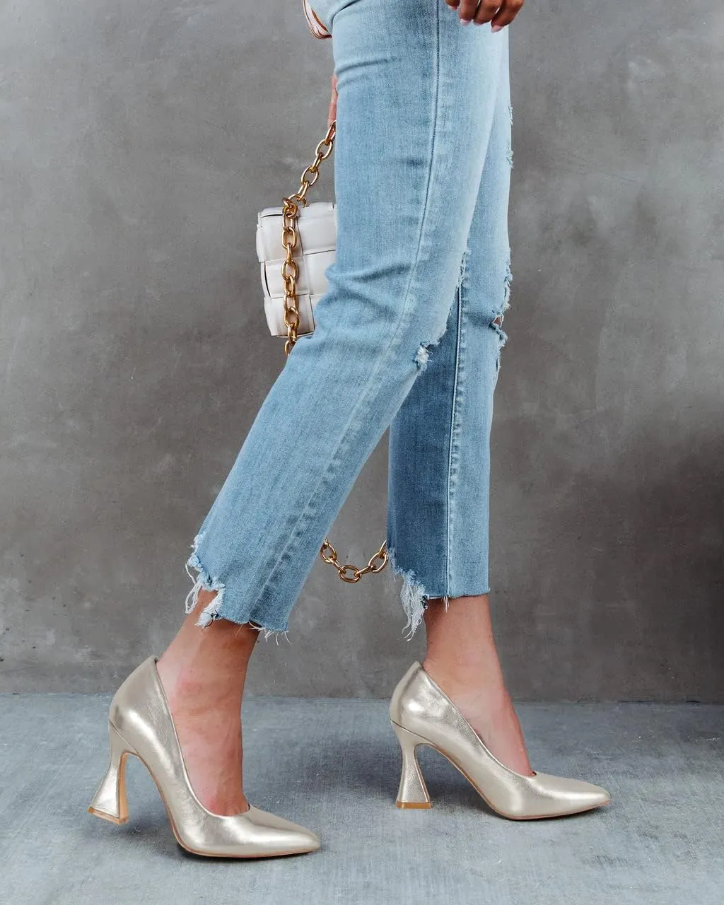 Women's Pointed Toe High Heel Pumps Closed Toe Flared Heel Slip-On Party Wedding Office Dress Shoes