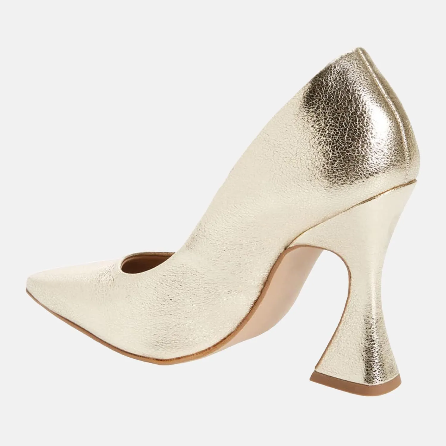 Women's Pointed Toe High Heel Pumps Closed Toe Flared Heel Slip-On Party Wedding Office Dress Shoes