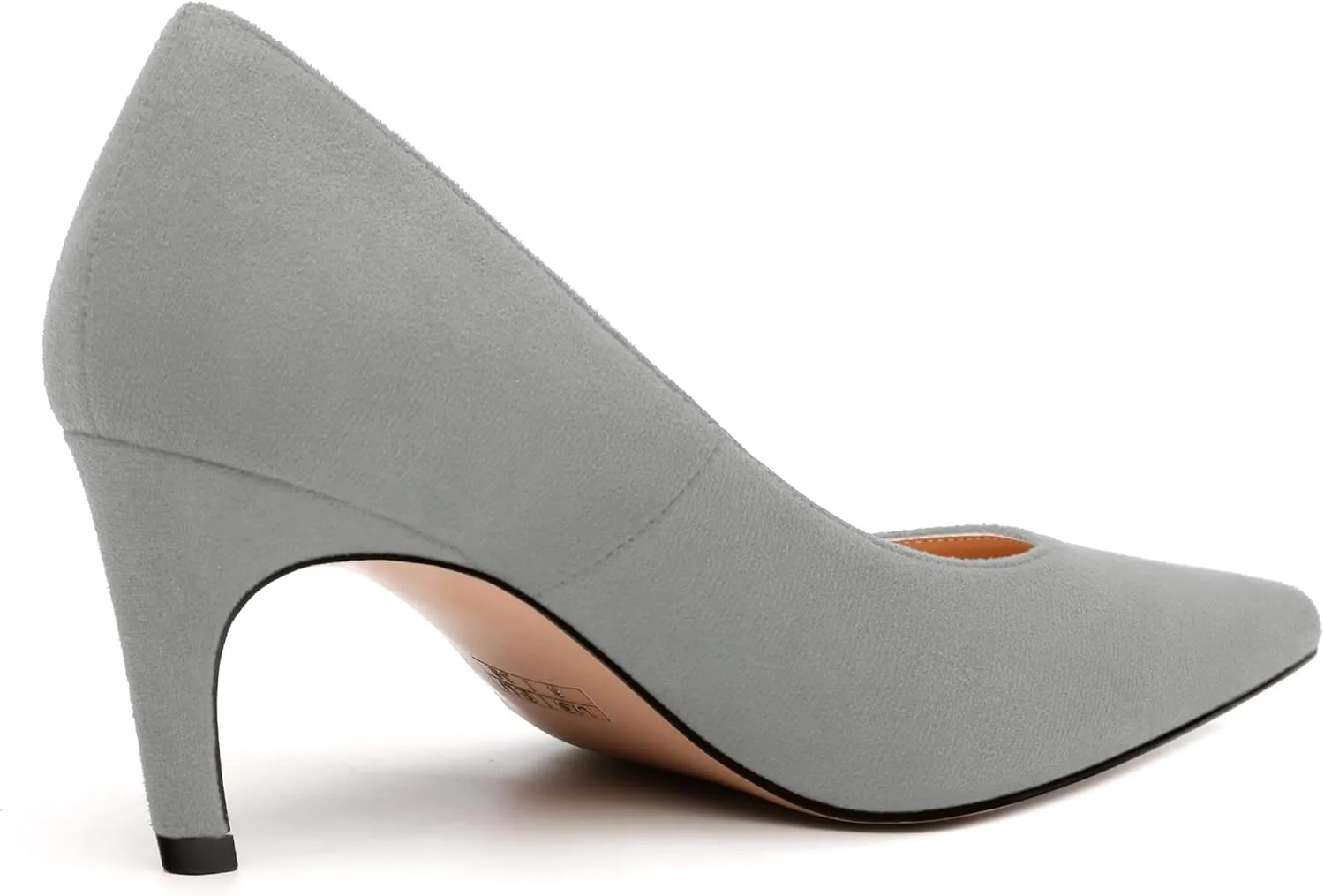 Women's Pumps, Pointed Toe Mid Stiletto Heels, Slip On Fashion Solid Dress Wedding Working Shoes for Women 2.5 inch