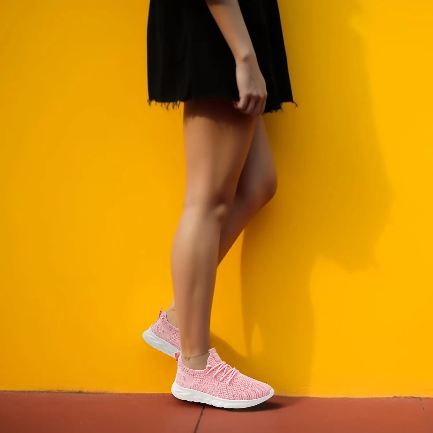 Womens Running Shoes Lightweight Tennis Shoes Slip On Walking Shoes Breathable Sneakers for Gym Travel Work
