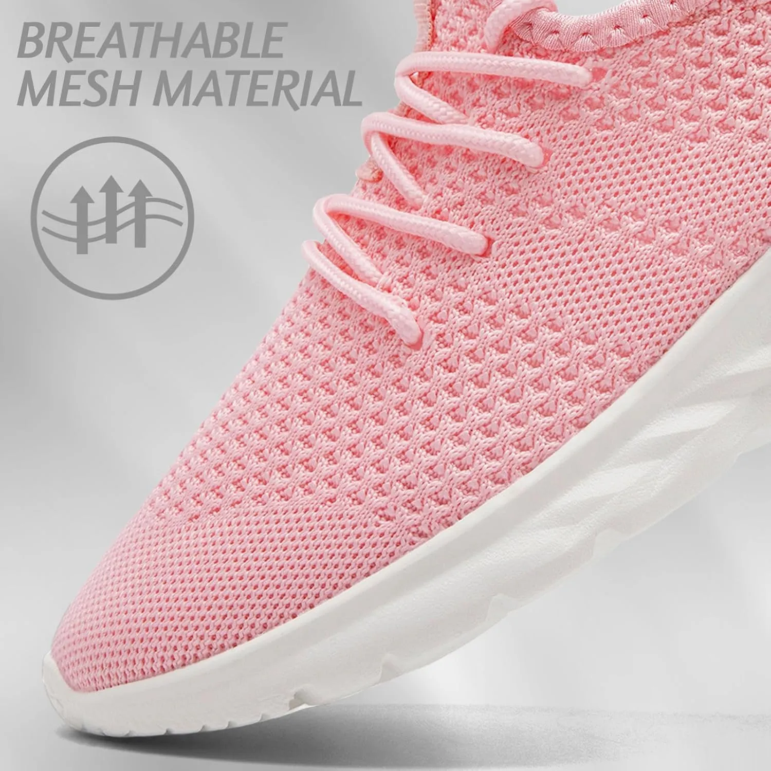 Womens Running Shoes Lightweight Tennis Shoes Slip On Walking Shoes Breathable Sneakers for Gym Travel Work