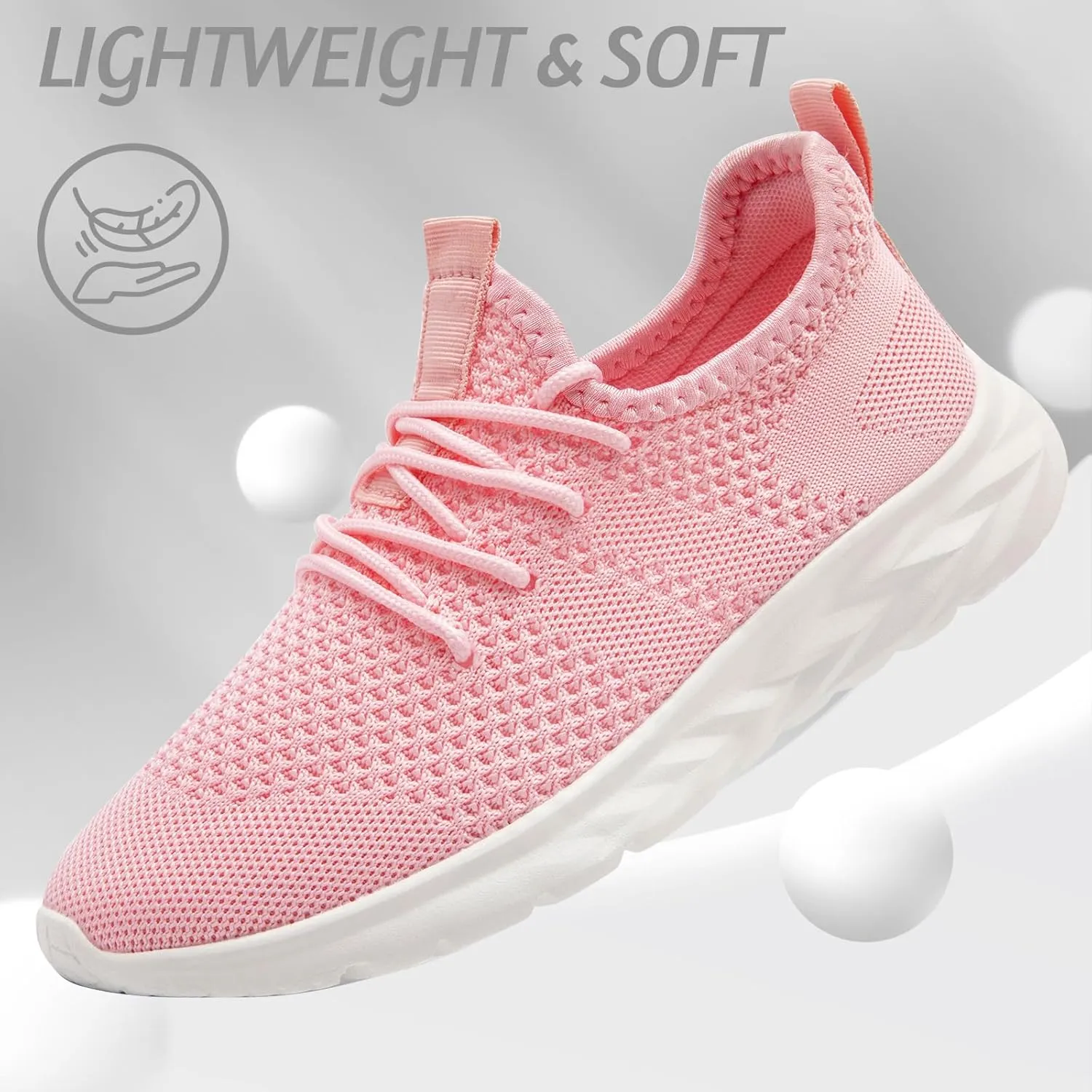 Womens Running Shoes Lightweight Tennis Shoes Slip On Walking Shoes Breathable Sneakers for Gym Travel Work
