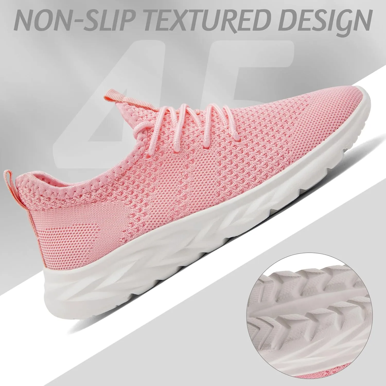 Womens Running Shoes Lightweight Tennis Shoes Slip On Walking Shoes Breathable Sneakers for Gym Travel Work