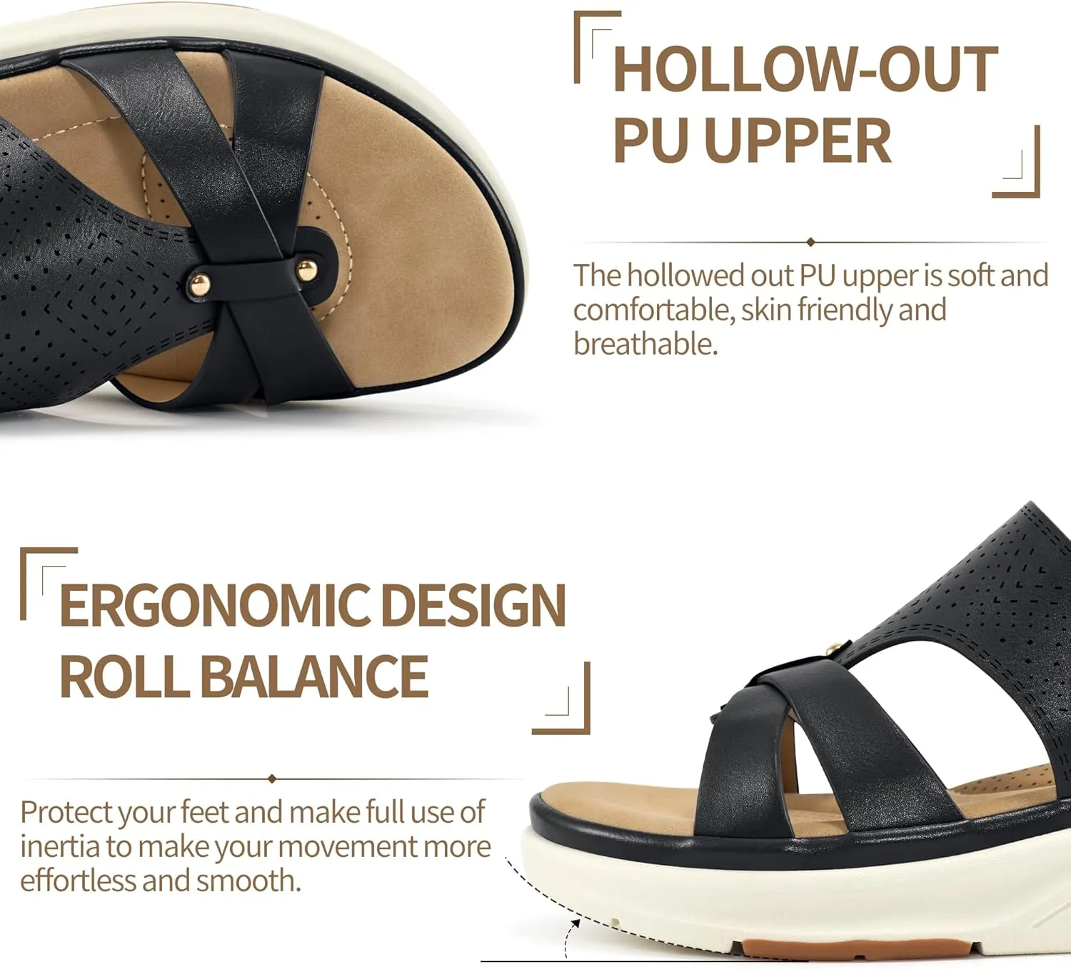 Womens Sandals Dressy Walking: Comfortable Dress Slide Women - Summer Outdoor Platform Sandals