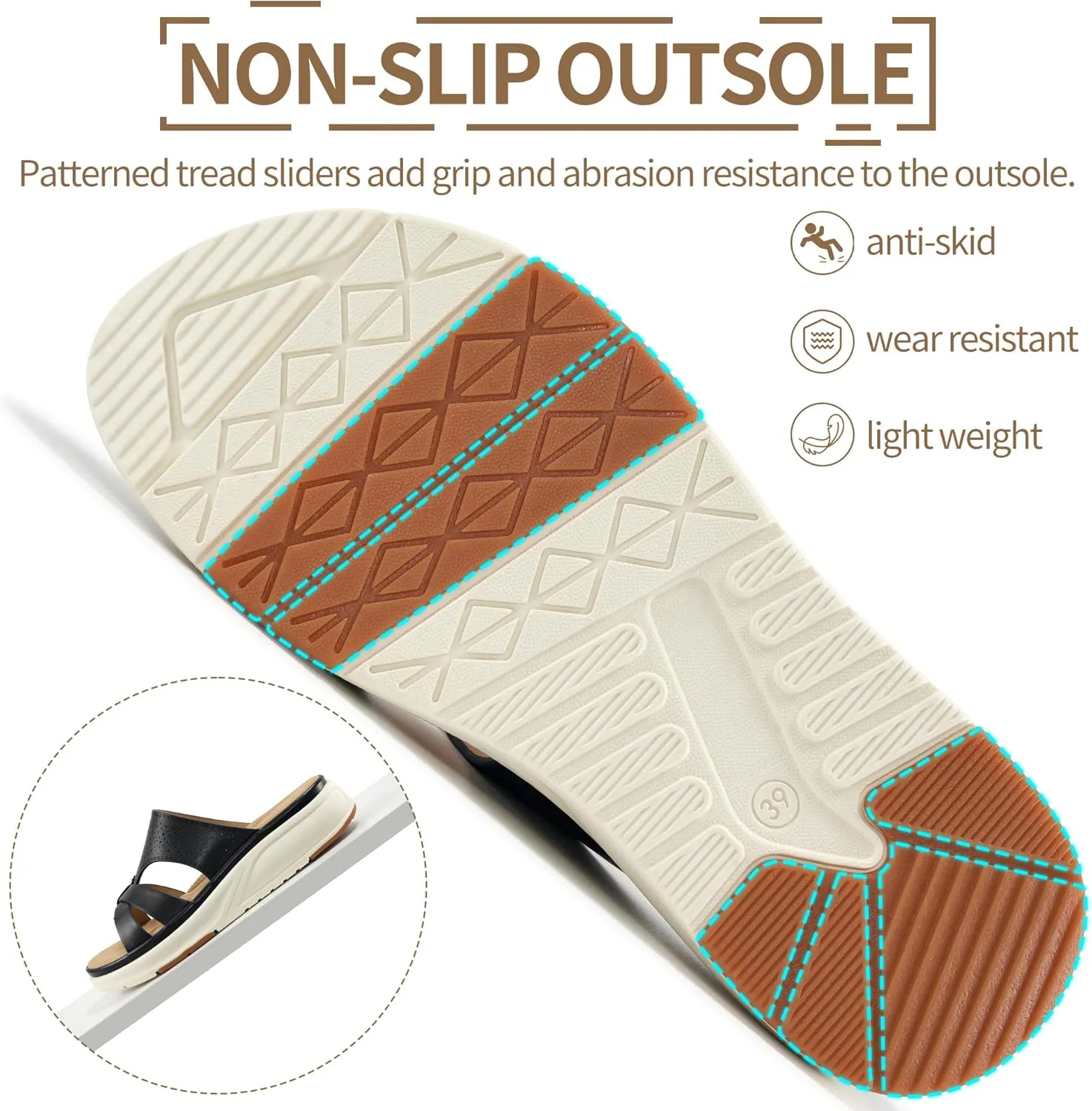 Womens Sandals Dressy Walking: Comfortable Dress Slide Women - Summer Outdoor Platform Sandals