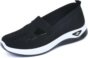 Womens Sandals, Womens Shoes, Women's Comfortable Breathable Slip-On Knitted Sneakers