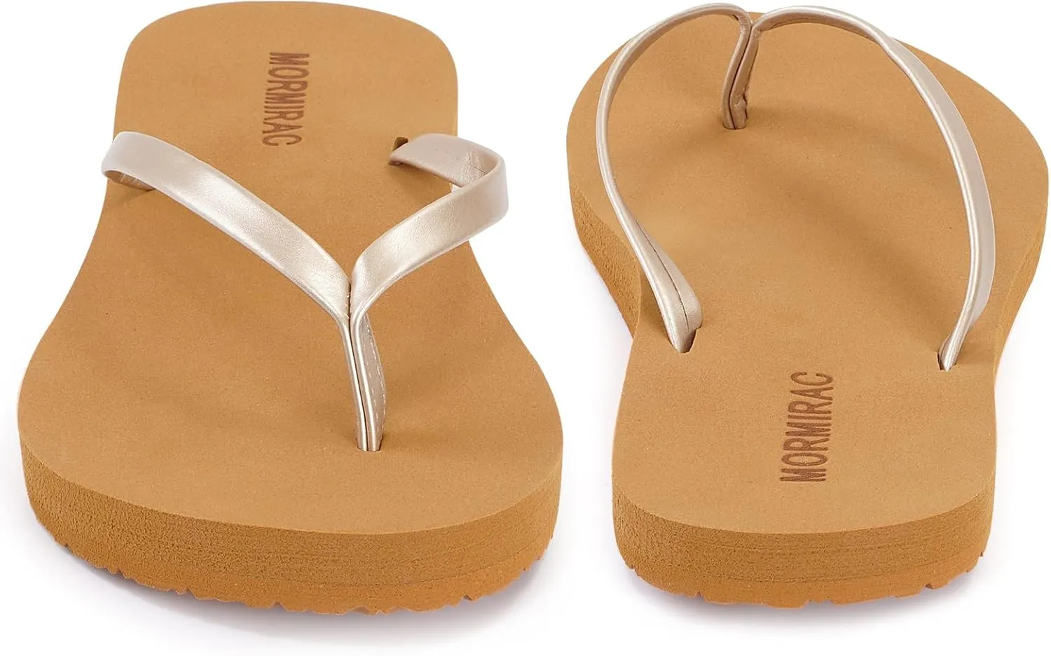 Womens Slim Leather Comfortable Flip Flops Summer Beach Thong Sandals Arch Support Non Slip