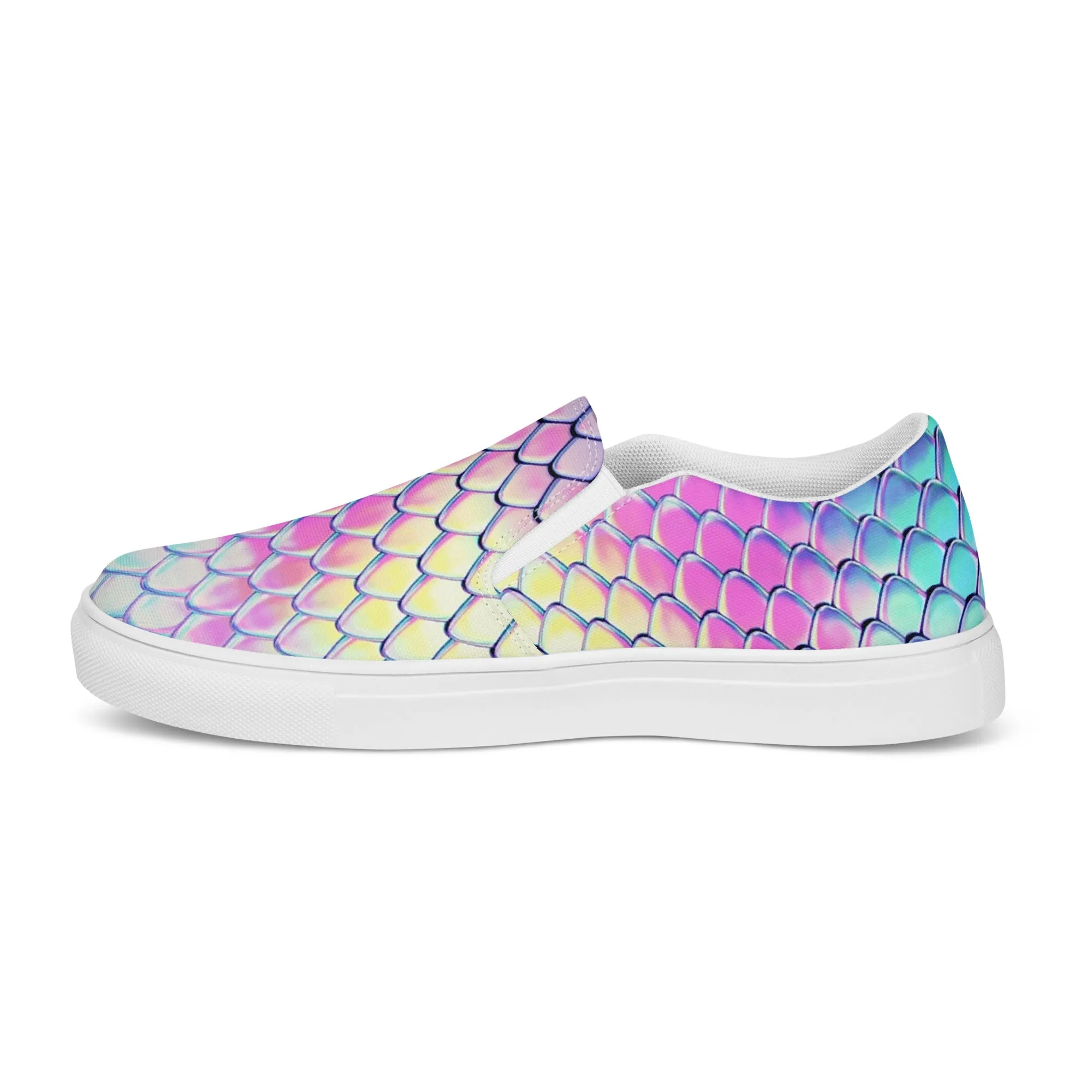Women’s slip-on canvas shoes - Dragon Holographic SG015