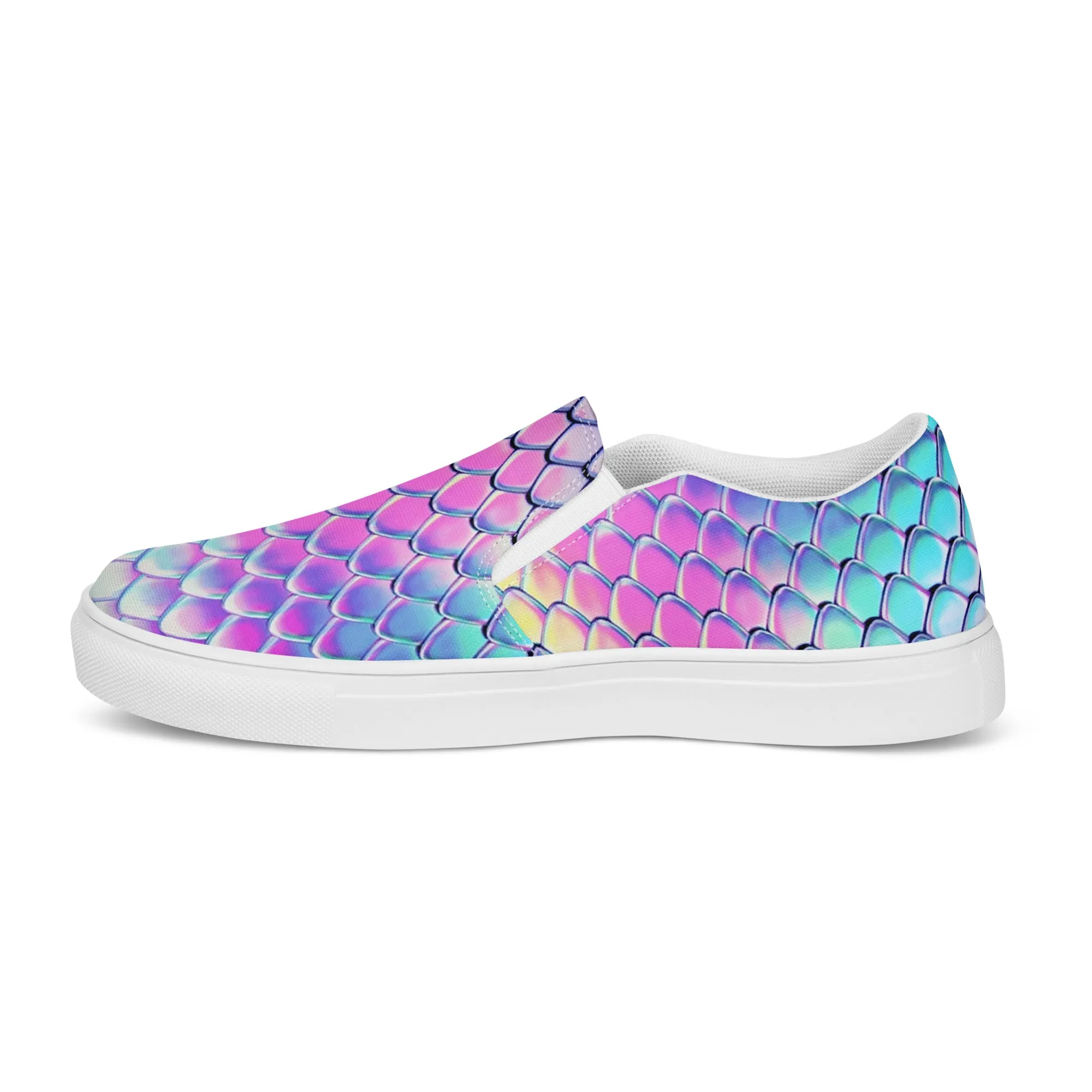 Women’s slip-on canvas shoes - Dragon Holographic SG015